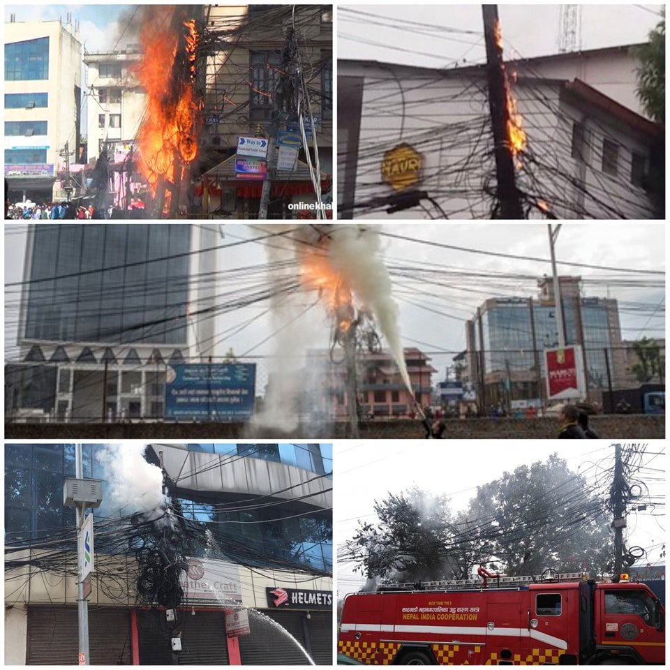 काठमाडौं महानगरले सडकका अव्यवस्थित तार हटाउँदै, इन्टरनेट अवरुद्ध हुन सक्ने