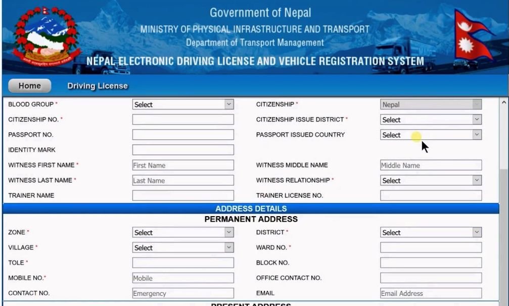 नाङ्लोमा भरिन्छ लाइसेन्सको अनलाइन फाराम