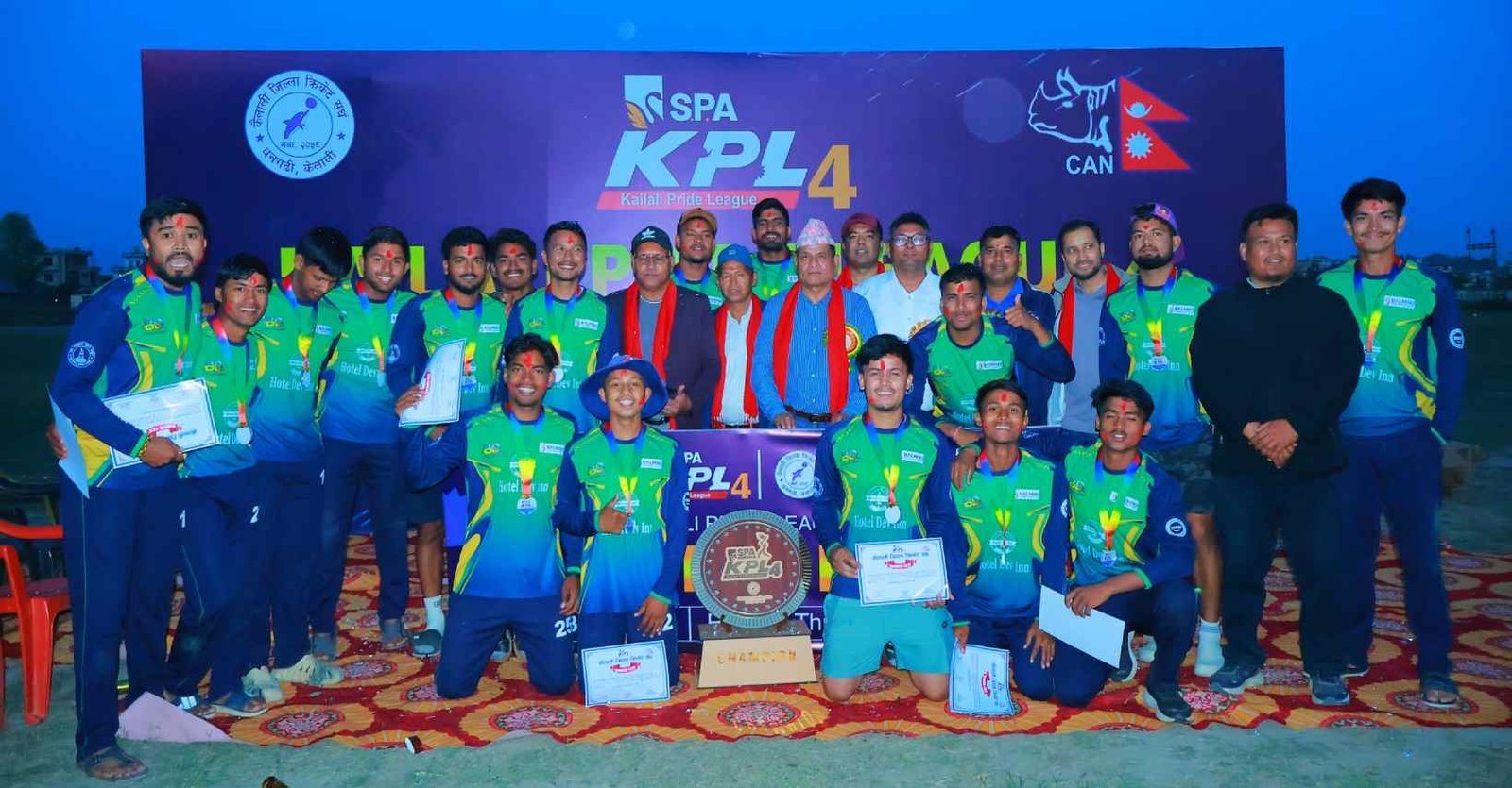 बुढीगंगालाई ६ रनले हराउँदै 'एसपिए कैलाली प्राइड लिग'को उपाधि पुर्नवासलाई