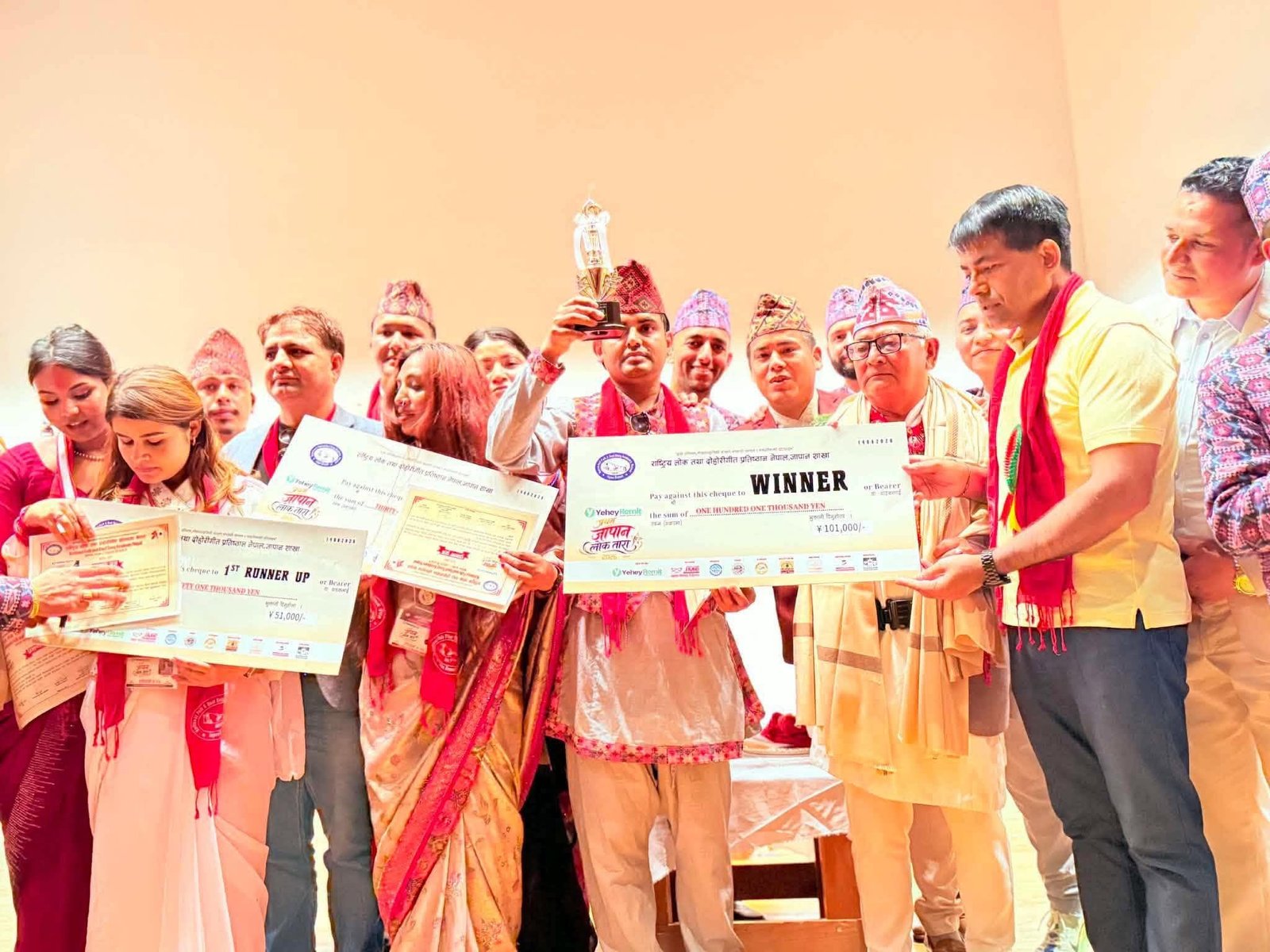 अम्बर बिरहीका कालजयी गीतमा झुम्यो टोकियो,जापान लोक ताराको उपाधि केशव शर्मालाई