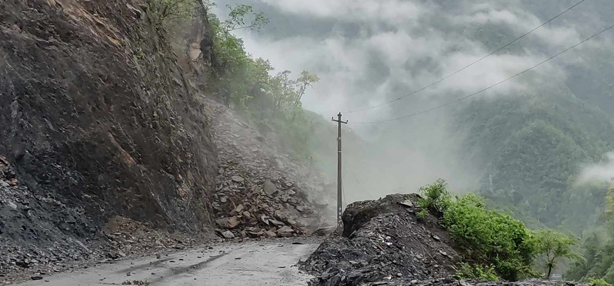 नारायणगढ-मुग्लिन सडकखण्ड अवरुद्ध