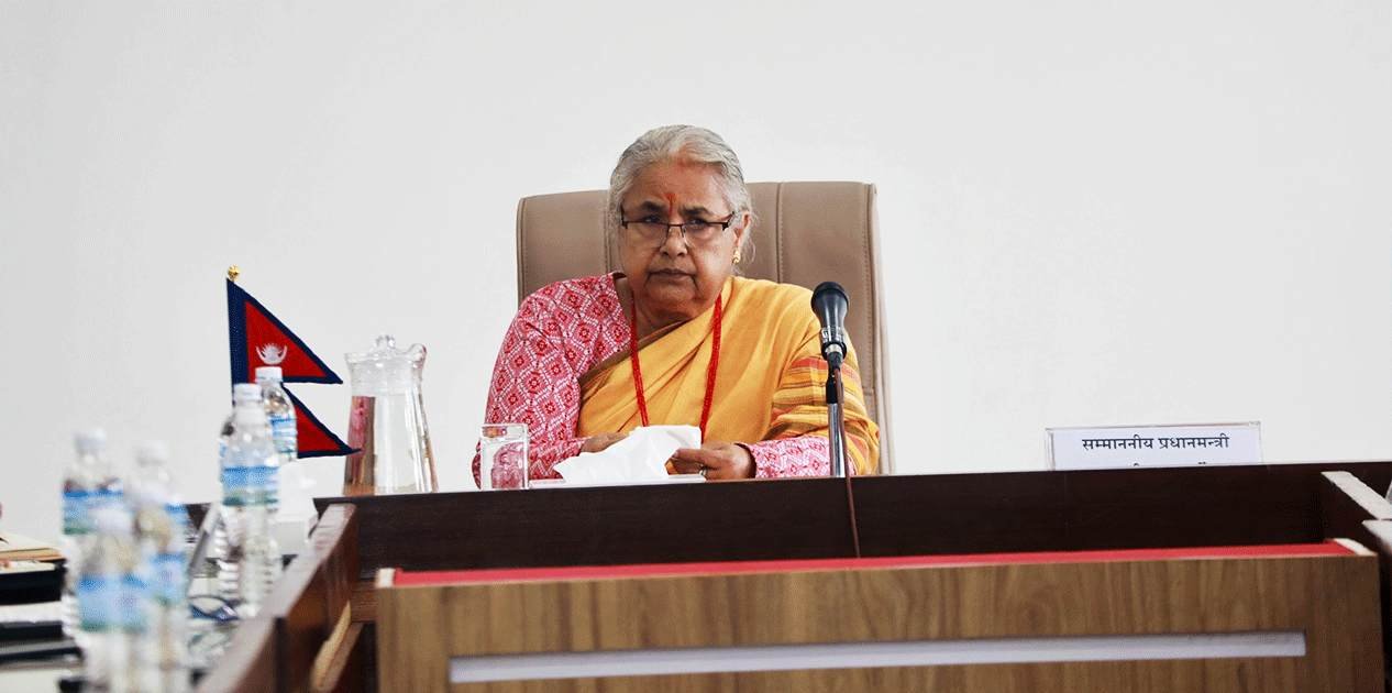 प्रधानमन्त्री सुशीला कार्कीले आज राष्ट्रको नाममा सम्बोधन गर्दै