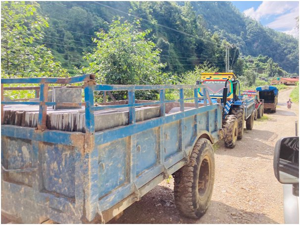 नेपालका प्रमुख सहरमा निर्यात हुन्छ ताराखोलाको ढुङ्गा