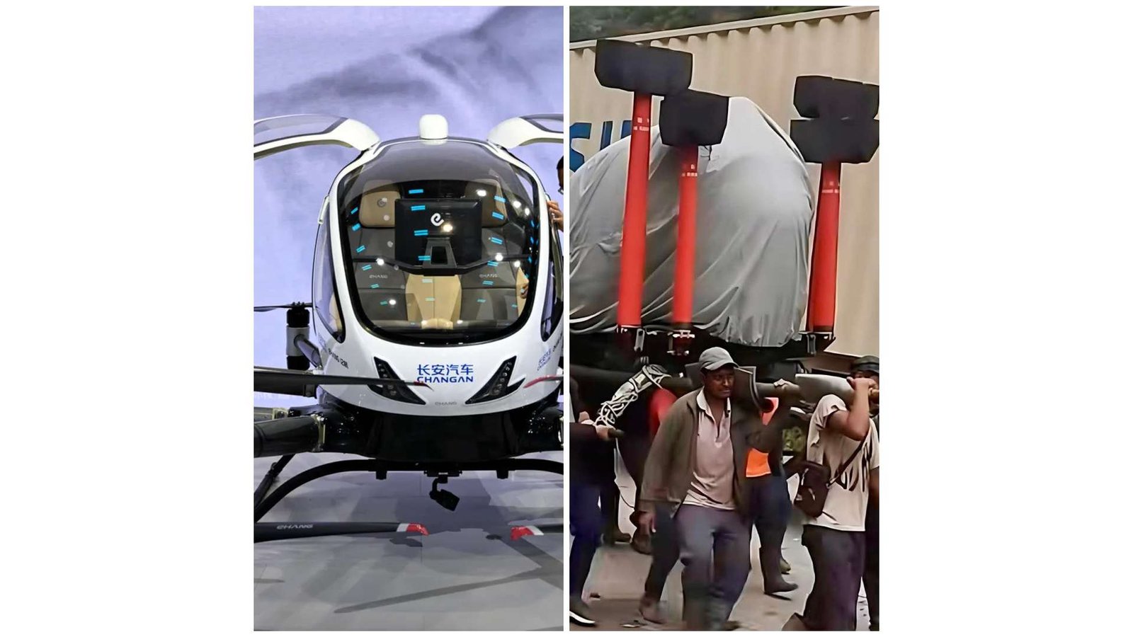 पहिरोले बाटो छेकेपछि काँधमा बोकेरै भन्सार ल्याइयो नाडा अटो शोको 'उड्ने कार'